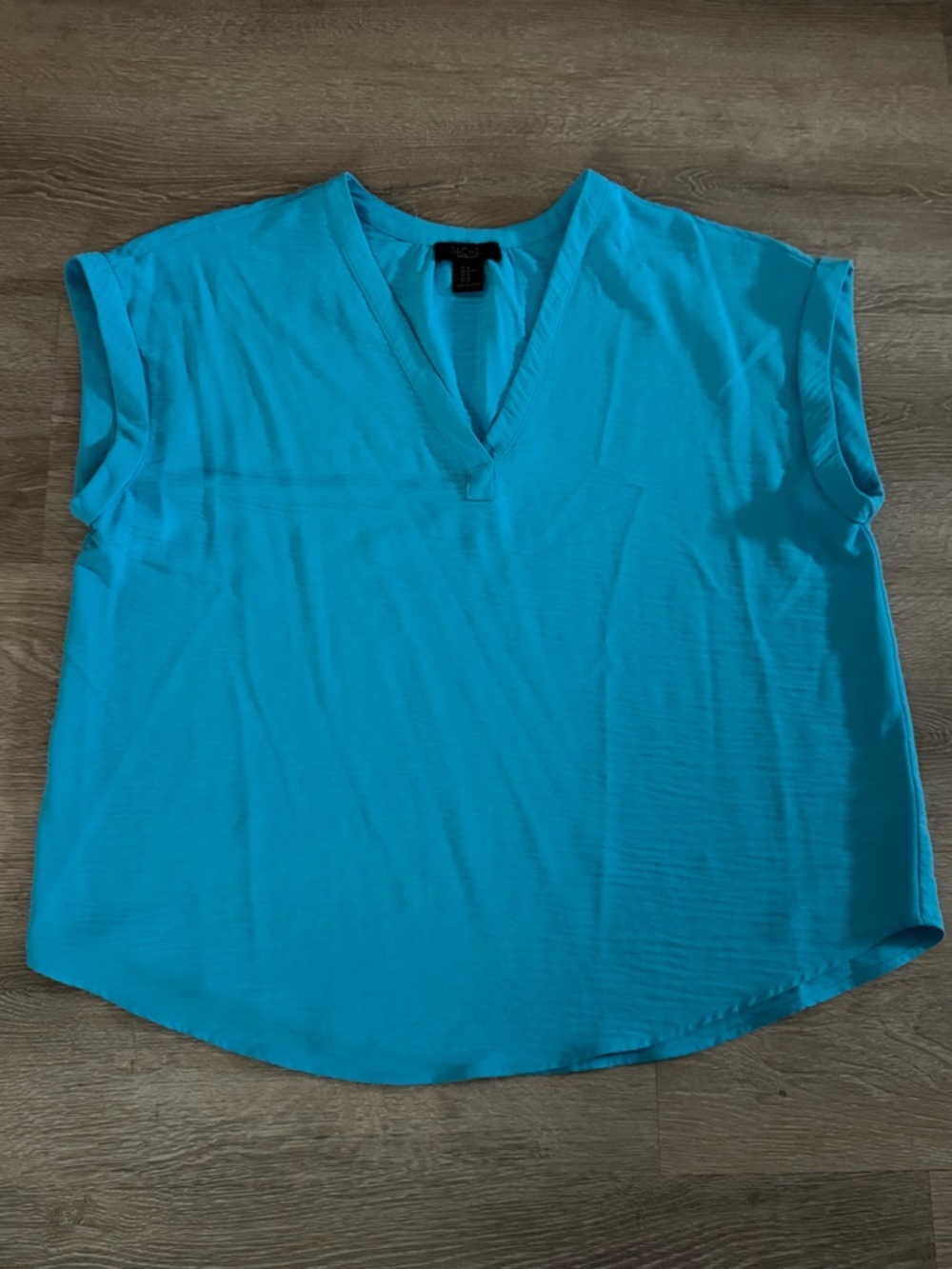 Rachel Turquoise V-Neck Tank Top